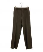 MARKWAREマーカウェア）の古着「FLAT FRONT TROUSERS」｜ブラウン