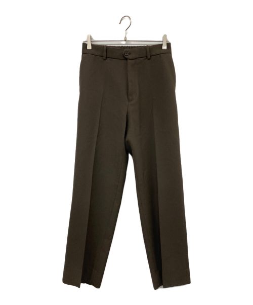 MARKWARE（マーカウェア）MARKWARE (マーカウェア) FLAT FRONT TROUSERS ブラウン サイズ:2の古着・服飾アイテム