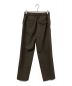 MARKWARE (マーカウェア) FLAT FRONT TROUSERS ブラウン サイズ:2：13000円