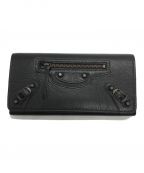 BALENCIAGAバレンシアガ）の古着「CONTINENTAL CLASSIC WALLET」｜ブラック