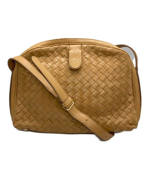 BOTTEGA VENETA（ボッテガベネタ）BOTTEGA VENETA (ボッテガベネタ) オールドイントレチャートショルダーバッグ ベージュの古着・服飾アイテム