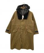 Soeソーイ）の古着「Army Cort With Removable Hoodie」｜カーキ