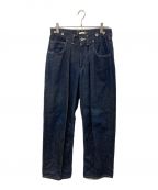 Name.ネーム）の古着「SLUB DENIM WIDE PANTS」｜インディゴ