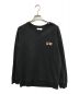 MAISON KITSUNE（メゾンキツネ）の古着「DOUBLE FOX HEAD SWEAT」｜ブラック