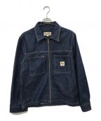 stussyステューシー）の古着「Denim Zip Up Work Shirt」｜インディゴ