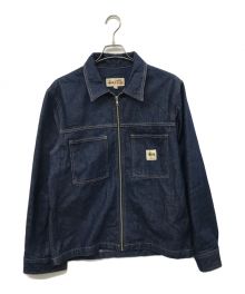 stussy（ステューシー）の古着「Denim Zip Up Work Shirt」｜インディゴ