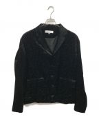 SASQUATCHfabrix.サスクワッチファブリックス）の古着「CARDING VELVET SPORTS JACKET」｜ブラック