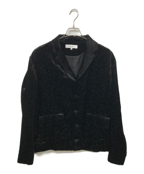 SASQUATCHfabrix.（サスクワッチファブリックス）SASQUATCHfabrix. (サスクワッチファブリックス) CARDING VELVET SPORTS JACKET ブラック サイズ:Lの古着・服飾アイテム