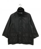 Barbourバブアー）の古着「OS OVERSIZED WAX BEAUFORT」｜ブラック