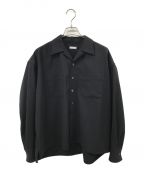 Name.ネーム）の古着「VINTAGE WOOL SHORT SHIRT」｜ブラック