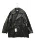 MAISON SPECIAL（メゾンスペシャル）の古着「Hand Rub-Off Buffalo Leather Dress-Over Double Short Coat」｜ブラック