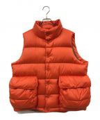 DAIWA PIER39ダイワ ピア39）の古着「TECH BACK PACKER DOWN VEST」｜オレンジ