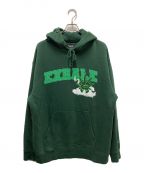 HUFハフ）の古着「EXHALE BUDDY HOODIE」｜グリーン