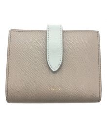 CELINE（セリーヌ）の古着「スモールストラップウォレット エッセンシャル」｜グレージュ