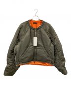 PROJECT G/Rプロジェクト ジーアール）の古着「RECONSTRUCTED BOMBER JACKET」｜オリーブ