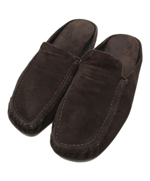 AURALEE（オーラリー）AURALEE (オーラリー) SUEDE MOCCASIN SLIPPER ブラウン サイズ:10の古着・服飾アイテム