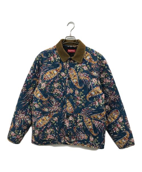 SUPREME（シュプリーム）SUPREME (シュプリーム) QUILTED PAISLEY JACKET ネイビー サイズ:Mの古着・服飾アイテム