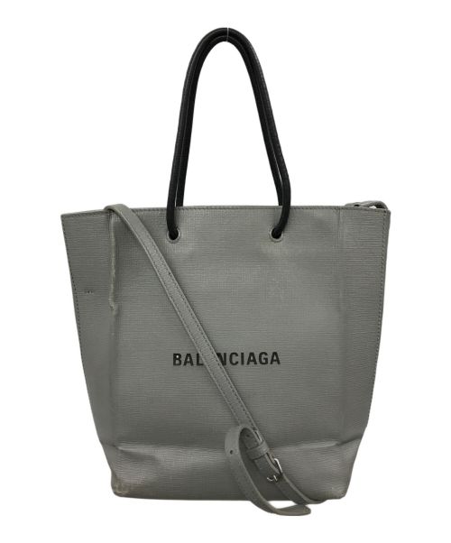 BALENCIAGA（バレンシアガ）BALENCIAGA (バレンシアガ) SHOPPING TOTE XS グレーの古着・服飾アイテム