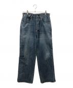 refomedリフォメッド）の古着「RIGHT HANDED DENIM PANTS」｜ブルー