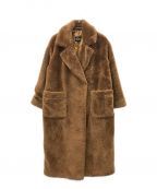 UGGアグ）の古着「Alesandra Faux Fur Wrap Coat」｜ブラウン