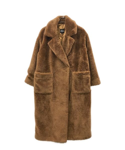 UGG（アグ）UGG (アグ) Alesandra Faux Fur Wrap Coat ブラウン サイズ:S/Mの古着・服飾アイテム