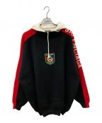 BALENCIAGAバレンシアガ）の古着「SLEEVE PRIDE HOODIE HOODIE」｜ブラック×レッド