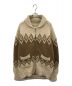 Maison Margiela 14（メゾンマルジェラ 14）の古着「Hand knitted Fair isle sweater」｜ベージュ×ブラウン