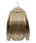 Maison Margiela 14 (メゾンマルジェラ 14) Hand knitted Fair isle sweater ベージュ×ブラウン サイズ:M：30000円