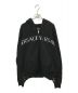 VERSACE（ヴェルサーチ）の古着「LOGO JACQUARD ZIP UP KNIT HOODIE」｜ブラック