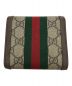 GUCCI (グッチ) 〔オフィディア〕GG ウォレット ブラウン×ベージュ：25000円