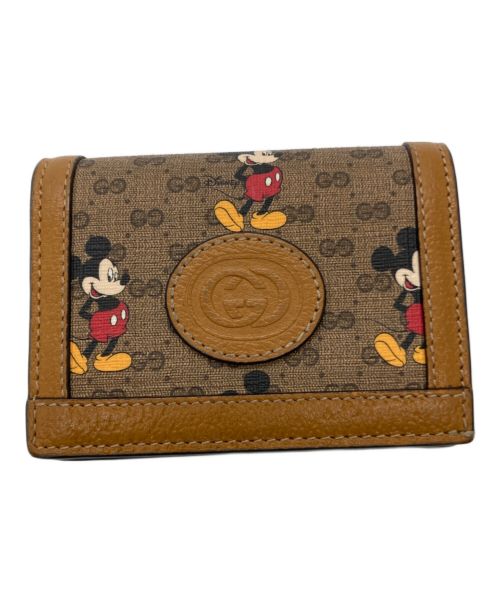 GUCCI（グッチ）GUCCI (グッチ) DISNEY (ディズニー) コンパクトウォレット ベージュの古着・服飾アイテム