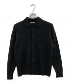 AURALEEオーラリー）の古着「SHETLAND WOOL CASHMERE KNIT CARDIGAN」｜ブラック