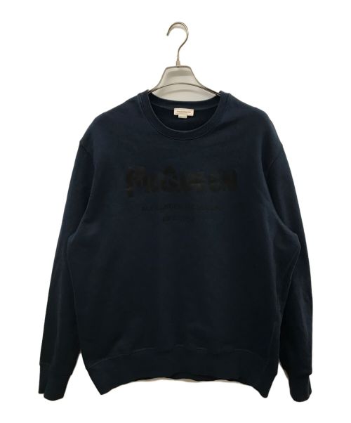 ALEXANDER McQUEEN（アレキサンダーマックイーン）ALEXANDER McQUEEN (アレキサンダーマックイーン) グラフィックスウェット ネイビー サイズ:XLの古着・服飾アイテム