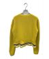 MONCLER (モンクレール) MAGLIA TRICOT GIROCOLLO フリルニット イエロー サイズ:S：18000円