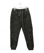 JOHN LAWRENCE SULLIVANジョン ローレンス サリバン）の古着「Moire jacquard track pants」｜ブラウン