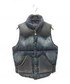 RockyMountainFeatherBed×Hysteric Glamourロッキーマウンテンフェザーベッド×ヒステリックグラマー）の古着「デニムダウンベスト」｜ブルー