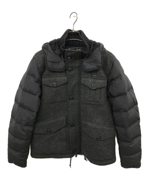 MONCLER（モンクレール）MONCLER (モンクレール) HONORAT GIUBBOTTOダウンジャケット ブラック×グレー サイズ:4の古着・服飾アイテム