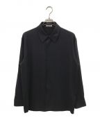 AURALEEオーラリー）の古着「24SS HARD TWIST WOOL DOBBY SHIRT」｜ネイビー