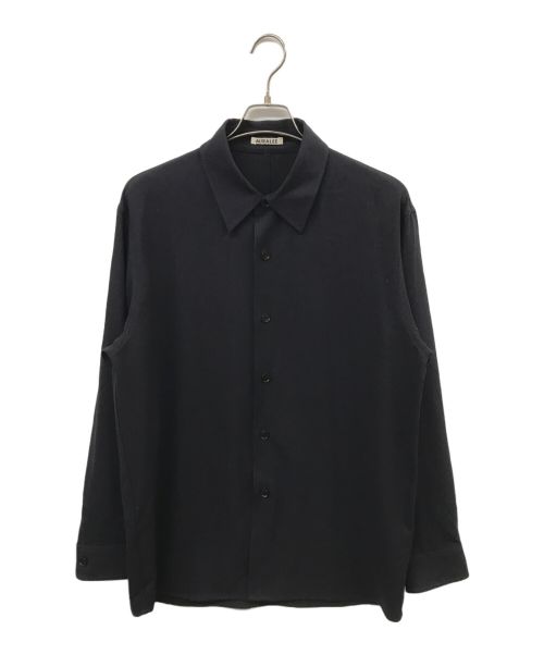 AURALEE（オーラリー）AURALEE (オーラリー) 24SS HARD TWIST WOOL DOBBY SHIRT ネイビー サイズ:4の古着・服飾アイテム