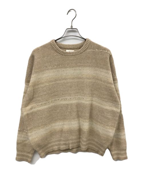 VISVIM（ビズビム）VISVIM (ビズビム) AMPLUS KNIT L/S GRADIENT ベージュ サイズ:2の古着・服飾アイテム