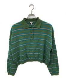 LOEWE（ロエベ）の古着「Polopullover aus Wolle ポロ ウール セーター」｜グリーン