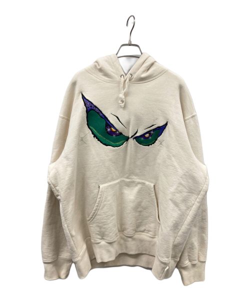 SUPREME（シュプリーム）SUPREME (シュプリーム) Eyes Hooded Sweatshirt ベージュ サイズ:Lの古着・服飾アイテム