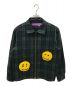 Cactus Plant Flea Market（カクタスプラントフリーマーケット）の古着「CHECK ZIP WORK JACKET」｜グリーン×ネイビー