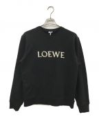 LOEWEロエベ）の古着「22AW ロゴエンブロダイリークルーネックスウェット」｜ブラック