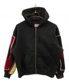 SUPREME×MARTINE ROSEシュプリーム×マーティン・ローズ）の古着「Towel Zip Up Hooded Sweatshirt」｜ブラック