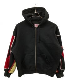 SUPREME×MARTINE ROSE（シュプリーム×マーティン・ローズ）の古着「Towel Zip Up Hooded Sweatshirt」｜ブラック