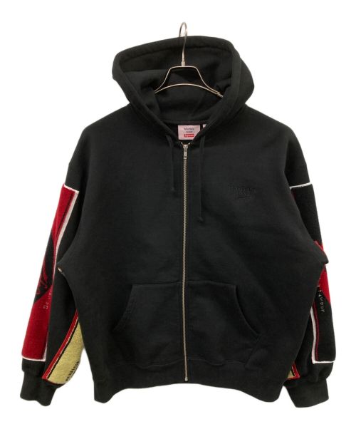 SUPREME（シュプリーム）Supreme (シュプリーム) Martine rose (マーティン・ローズ) Towel Zip Up Hooded Sweatshirt ブラック サイズ:Ｌの古着・服飾アイテム