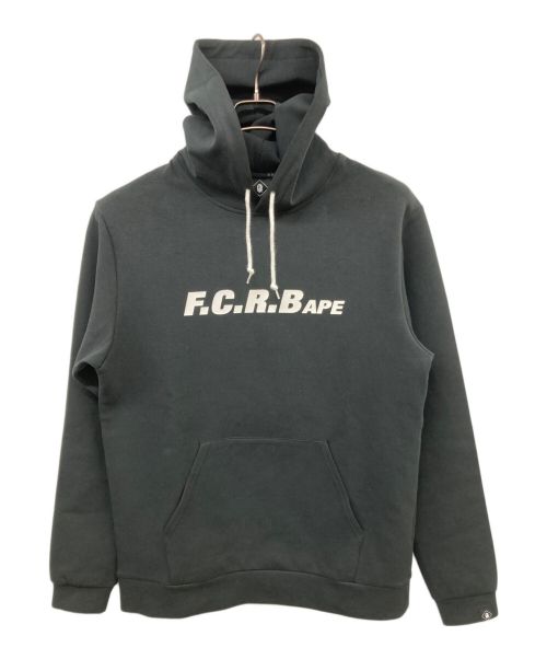 F.C.R.B.（エフシーアールビー）F.C.R.B. (エフシーアールビー) BAPE BY A BATHING APE (ベイプバイアベイシングエイプ) プリントプルオーバーパーカー ブラック サイズ:ＸＬの古着・服飾アイテム