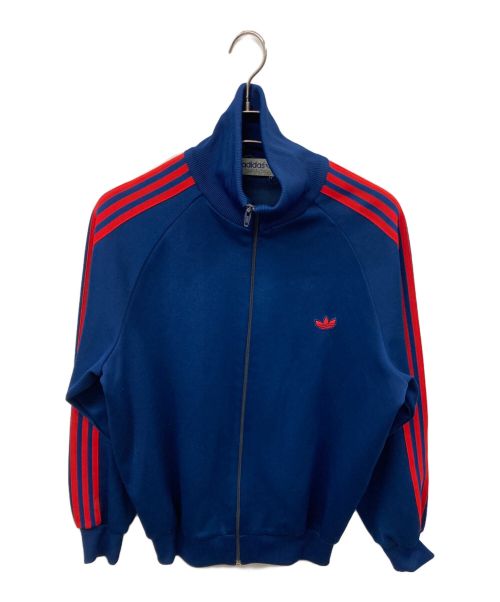 adidas（アディダス）adidas (アディダス) トラックジャケット ネイビー×レッド サイズ:5号の古着・服飾アイテム