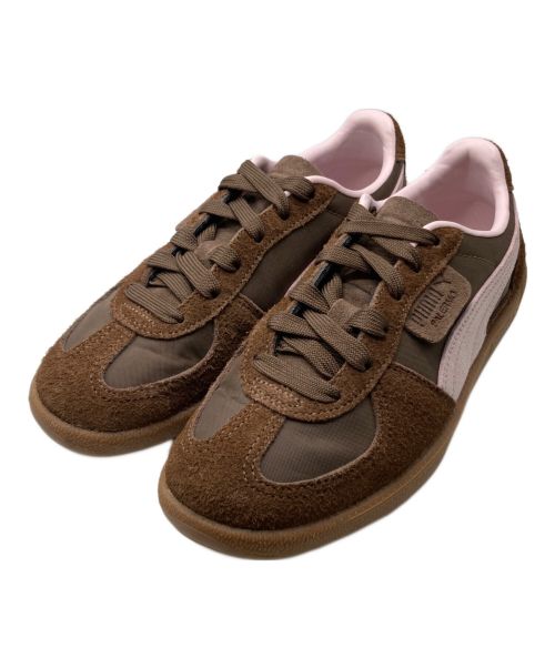 PUMA（プーマ）PUMA (プーマ) Exclusive Puma Palermo Hairy GS ブラウン サイズ:24.5の古着・服飾アイテム